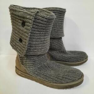 UGG Classic Cardy Knit Boot Grey 5819 Women’s - Size 7